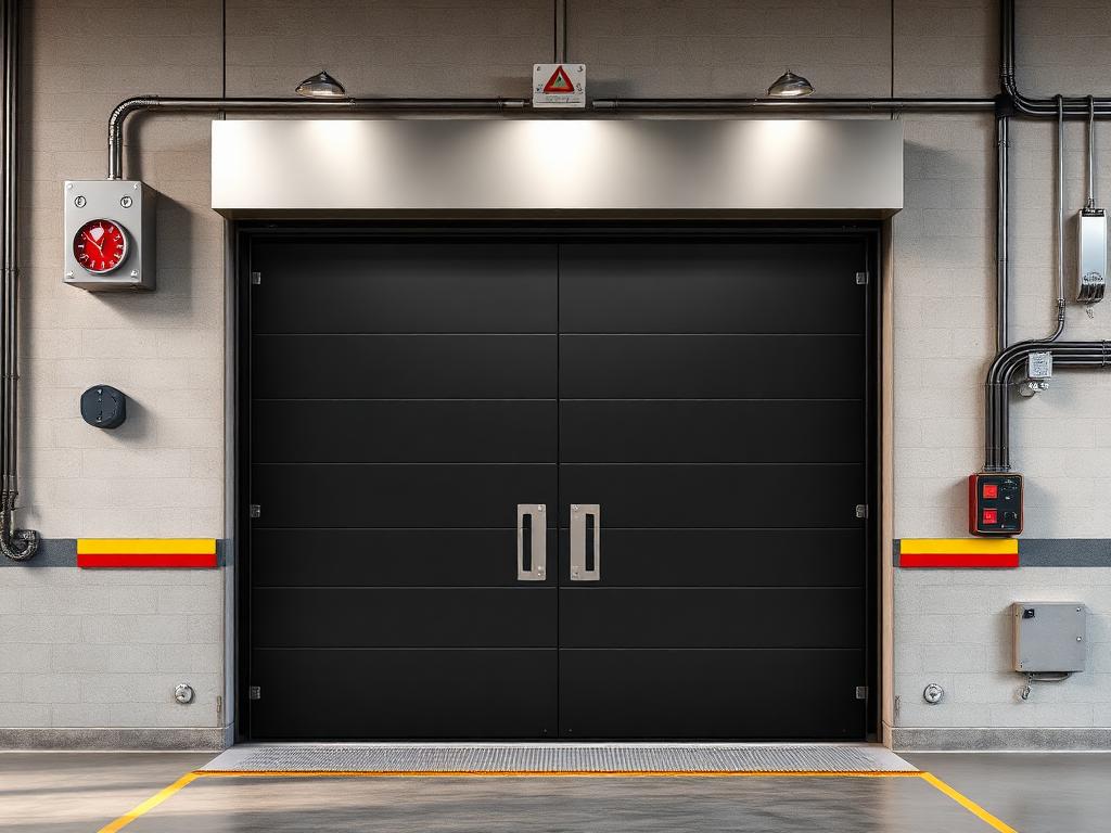 الأبواب الصناعية المعزولة ضد الحريق